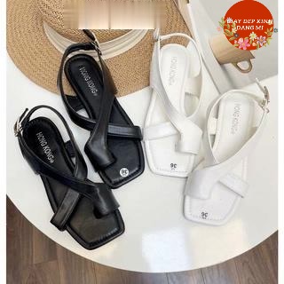 Giày Sandal nữ xỏ ngón đi học đế bệt hot new - SD 0296 - giaydepxinh.dangmi