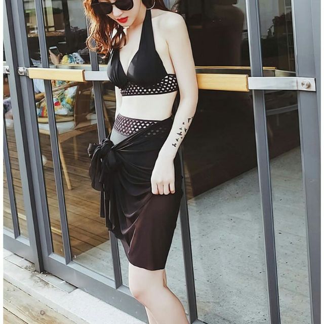 Bikini 2 mảnh thiết kế cao cấp Hàn quốc - set bikini ren bụng eo tôn dáng rất đẹp hot 2021 đây chị em - có khăn choàng | BigBuy360 - bigbuy360.vn