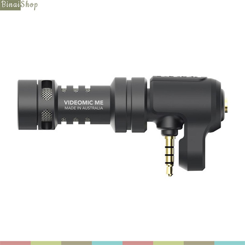 Rode Videomic ME - Micro Cho Điện Thoại Smartphone Giắc Cắm TRRS, Cổng Kiểm Âm Trực Tiếp, Hướng Thu Cardioid Lọc Tạp Âm