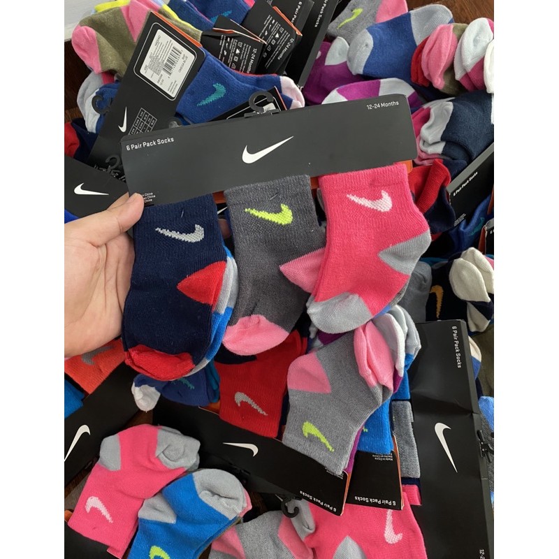 set 6 đôi vớ nike xuất xịn cho bé