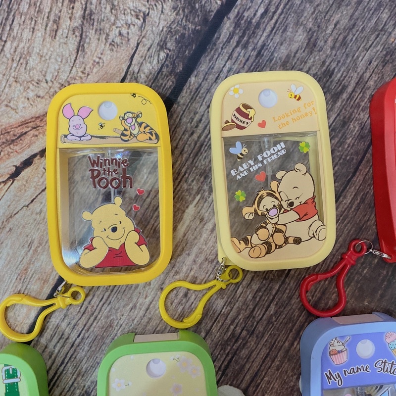Bình xịt cồn mini hoạt hình có móc treo