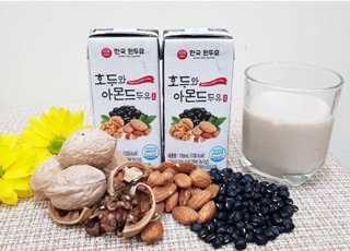 Sữa óc chó hạnh nhân đỗ đen Hàn Quốc