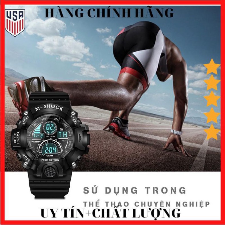 M09 [ HÀNG CAO CẤP ] Đồng hồ Nam ARMY USA thể thao chống thấm Siêu Bền - nhãn hàng Cao Cấp từ Mỹ 4 T
