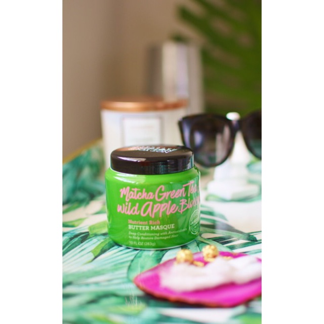 Mặt nạ tóc thải độc dưỡng ẩm sâu NOT  YOUR MOTHER'S Matcha Green Tea &amp; Wild Apple Blossom Nutrient Rich Butter Masque