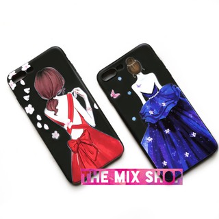 Ốp dẻo Cô Gái iPhone 6/6 Plus/ 7 Plus (Ốp lưng iphone, ốp in hình cô gái, themixshop)