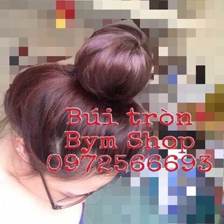 Tóc búi tròn giả
