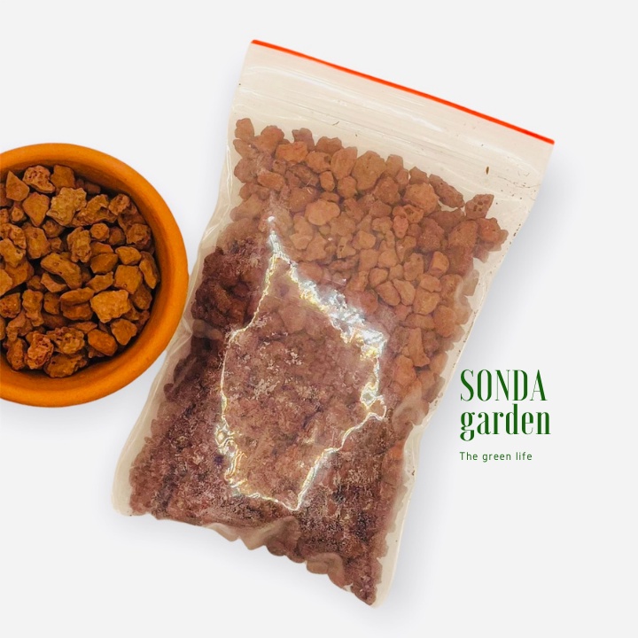 Đá nham thạch đỏ SONDA GARDEN (1kg) cho sen đá, xương rồng