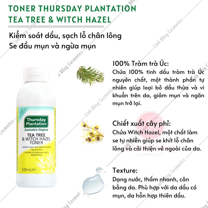 TONER CHO DA MỤN THURSDAY PLANTATION