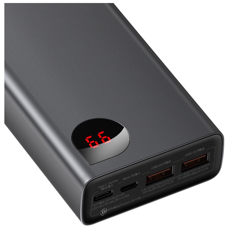 Baseus -BaseusMall VN Pin sạc dự phòng Baseus Adaman Digital Display Quick Charge Power Bank 20000mAh 65W