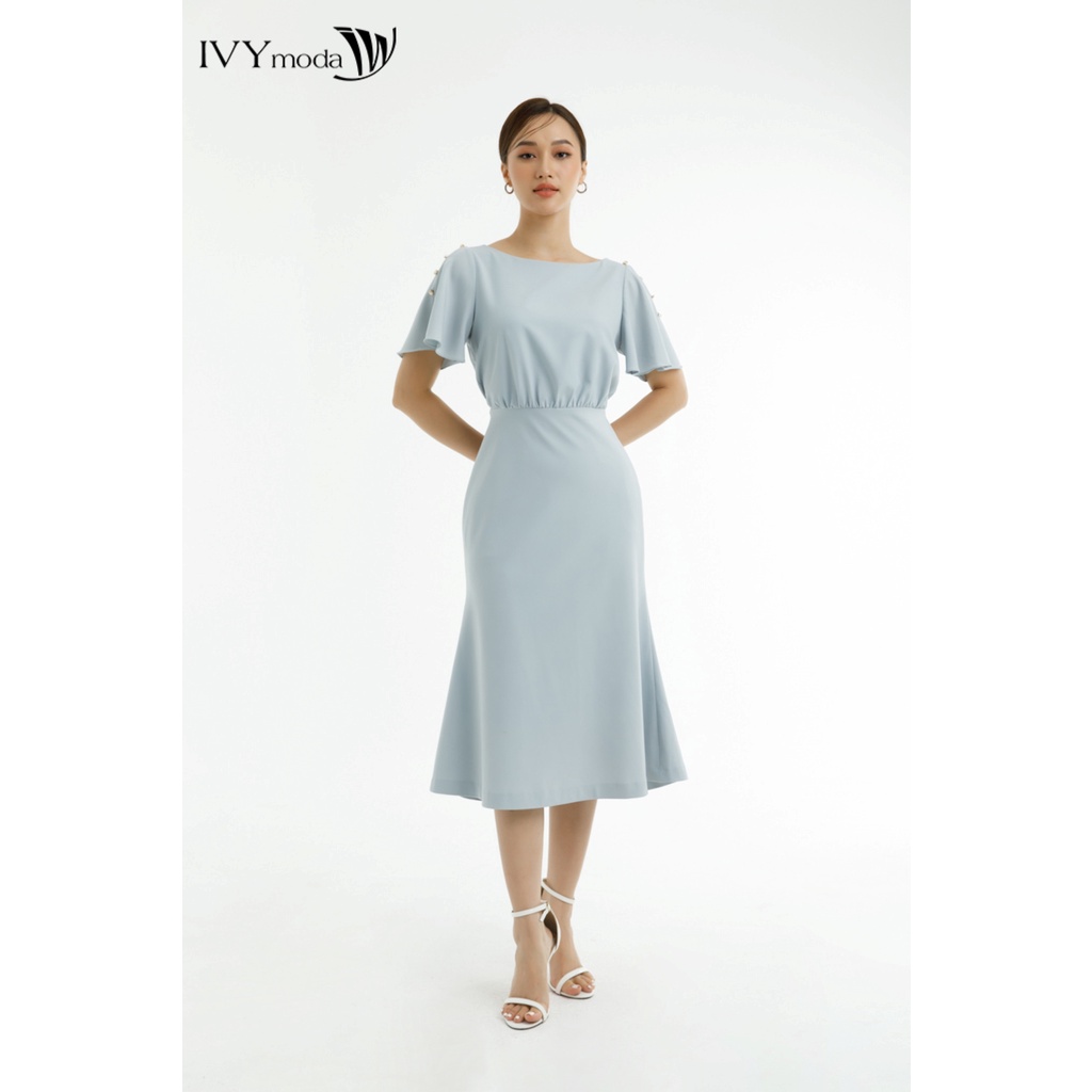 Đầm ôm cánh tiên IVY moda MS 48M7387