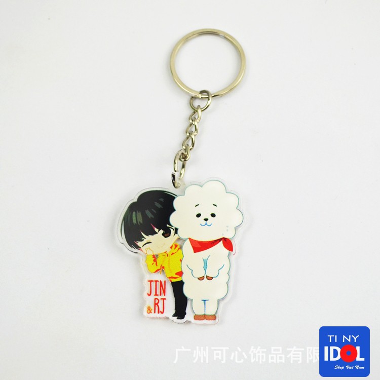 Móc Khóa BTS Jin Chibi BT21 Giiá Rẻ