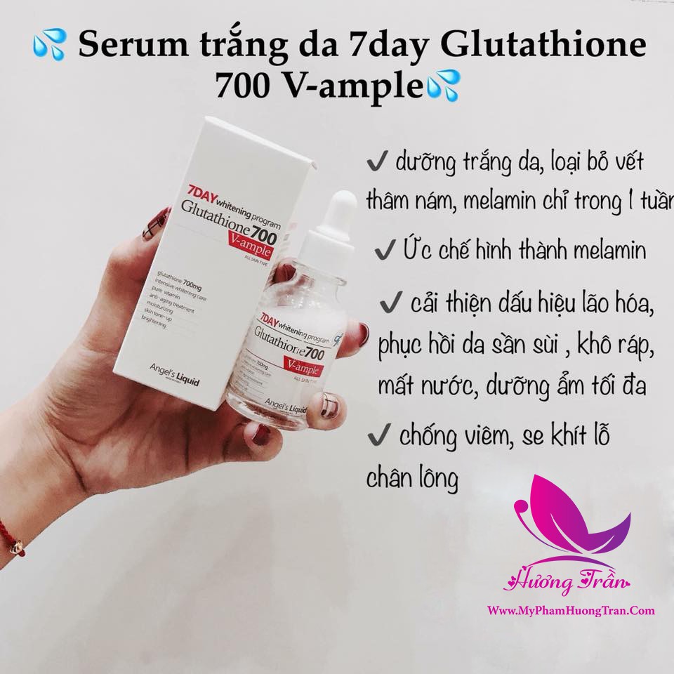 Serum 7 Day Whitening Program Glutathione 700 V-Ample - Chính Hãng Hàn Quốc