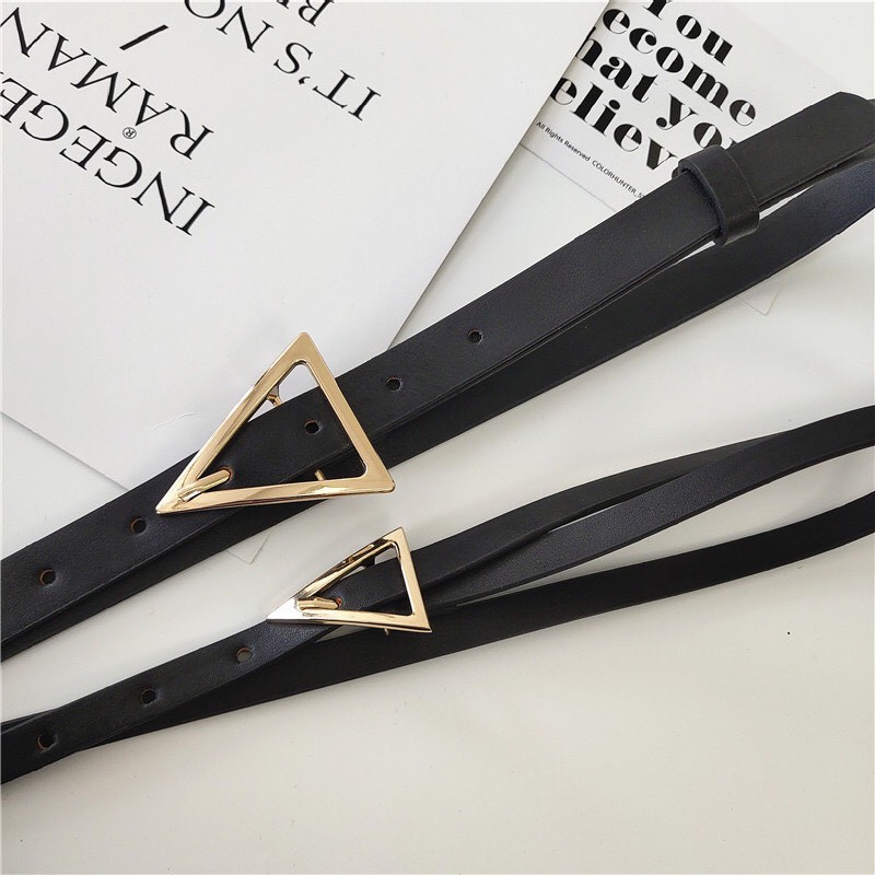 Thắt lưng khóa TAM GIÁC vintage thời trang dành cho nữ