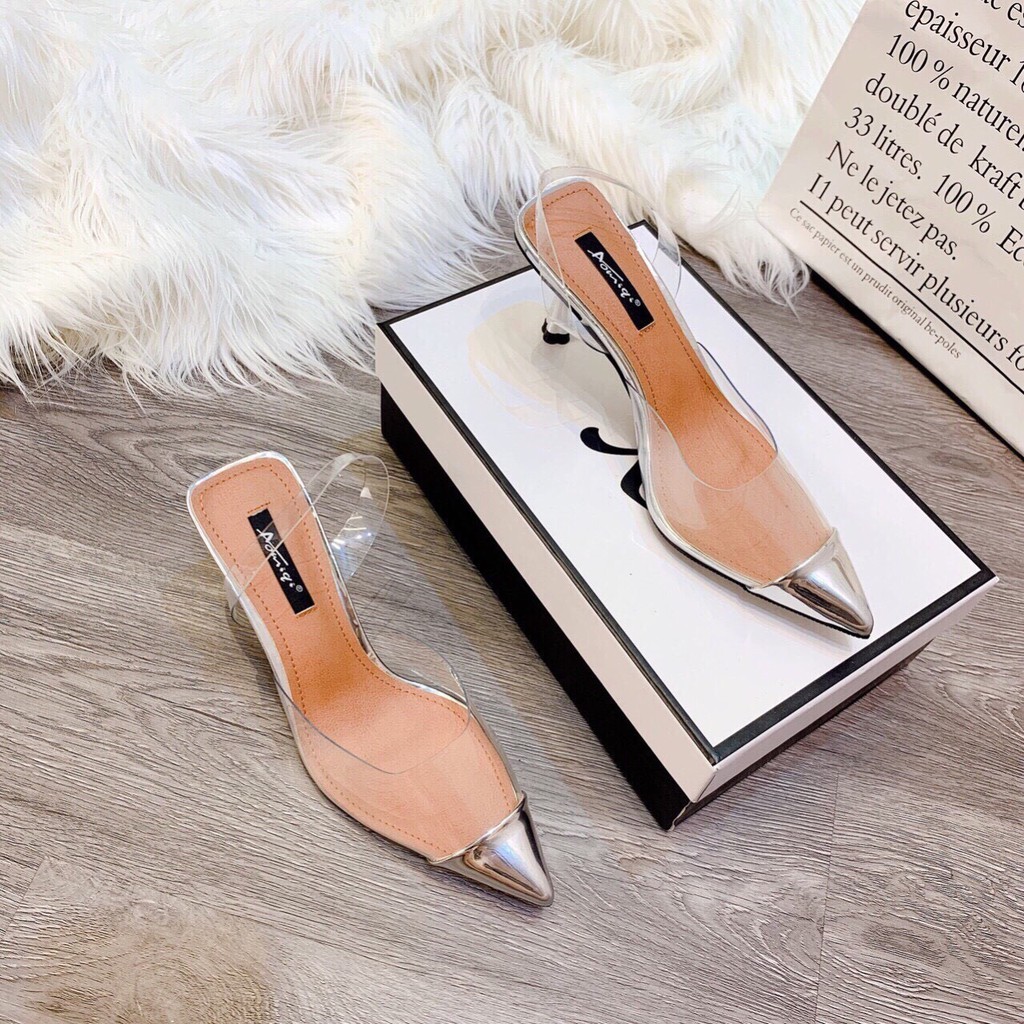 Guốc nữ trong bít mũi 5p đi cực êm chân