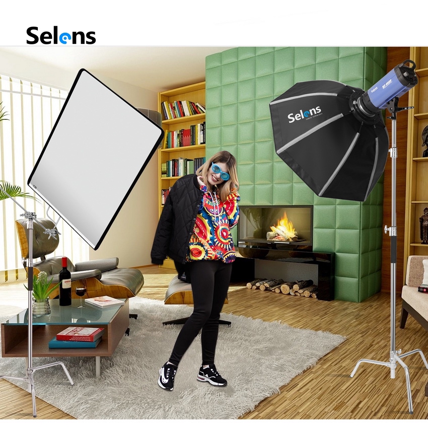 Tấm vải kèm khung hắt sáng Selens cho phòng quay video Studio