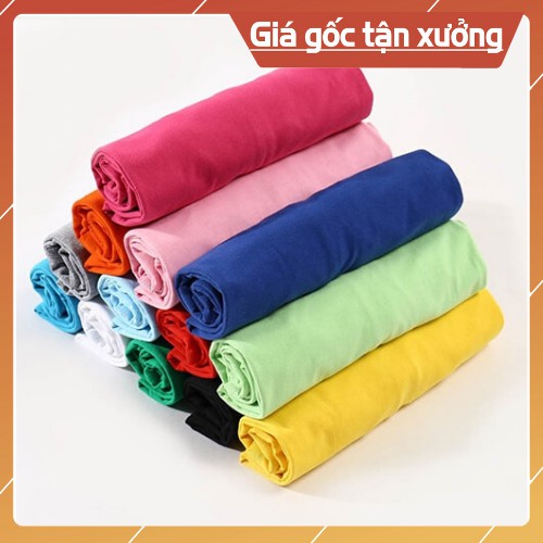 Áo thun trơn cotton 🔥RẺ VÔ ĐỊCH🔥 Áo thun tay ngắn nam nữ trẻ em NTT Basic cotton thoáng mát