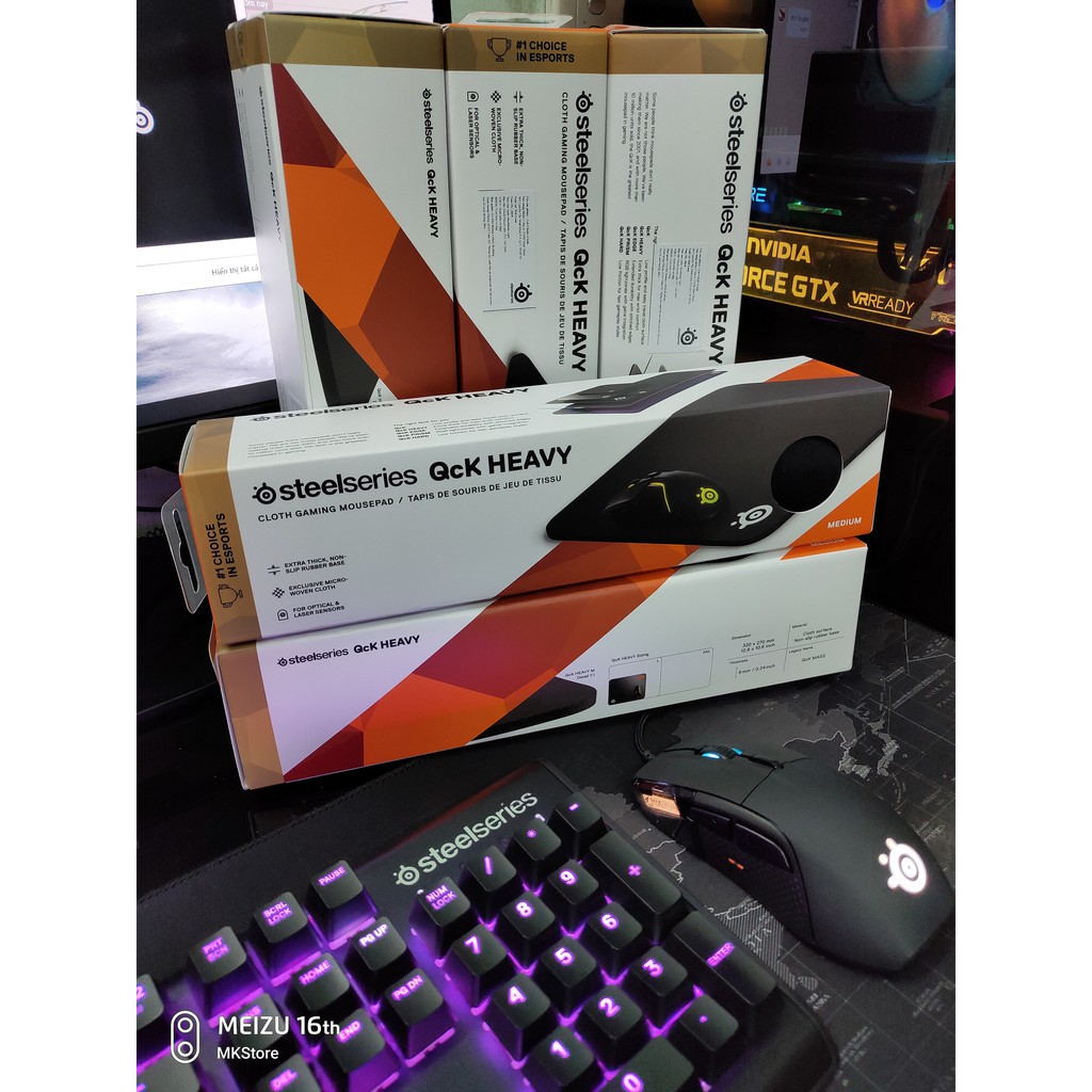 Bàn di chuột Steelseries QCK Heavy Medium 320mm x 270mm x 6mm