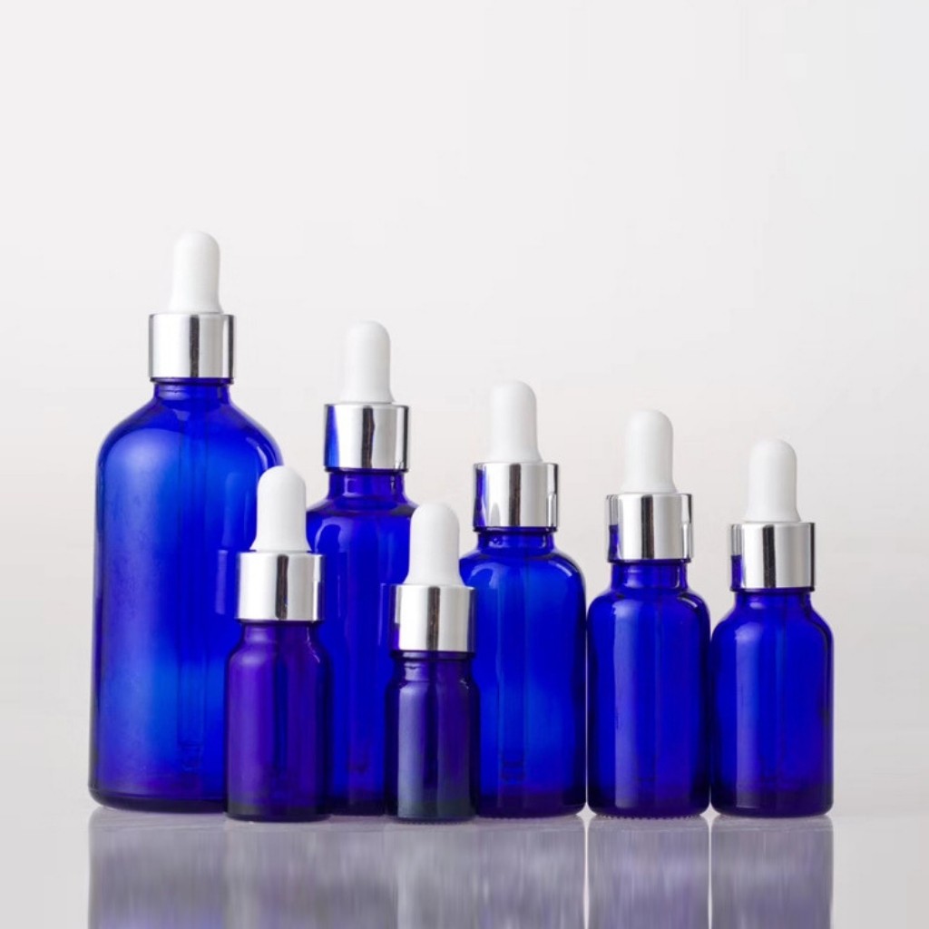 Lọ Chiết Serum 🏵️ Lọ Chiết Mỹ Phẩm Thủy Tinh Nắp Bóp Nhỏ Giọt Khoen Bạc 50ML/100ML Dùng Đưng Tinh Dầu,, Kem Dưỡng
