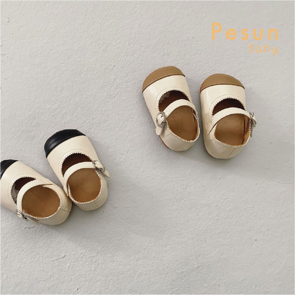 Giày Da PU Tập Đi Chống Truợt Cho Bé Gái