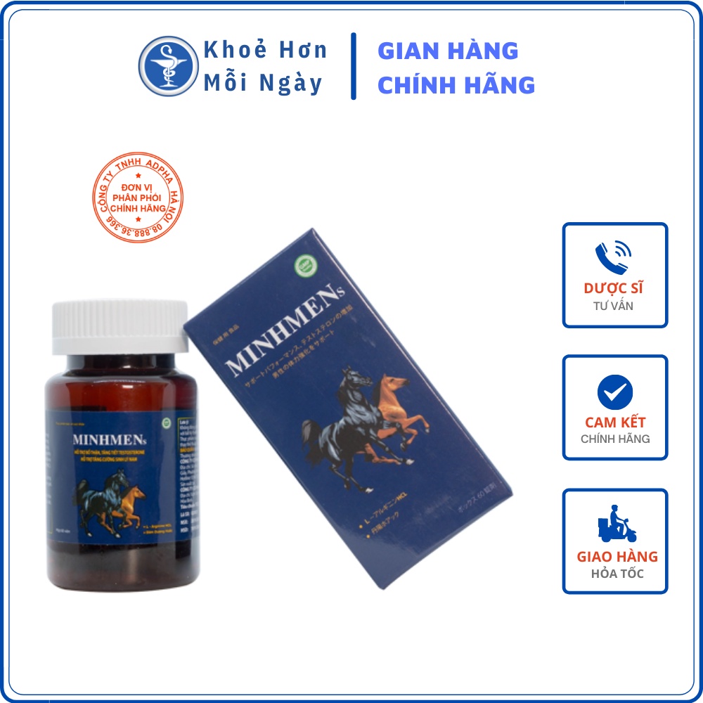 MinhMens - Hỗ trợ tăng cường chức năng sinh lý nam