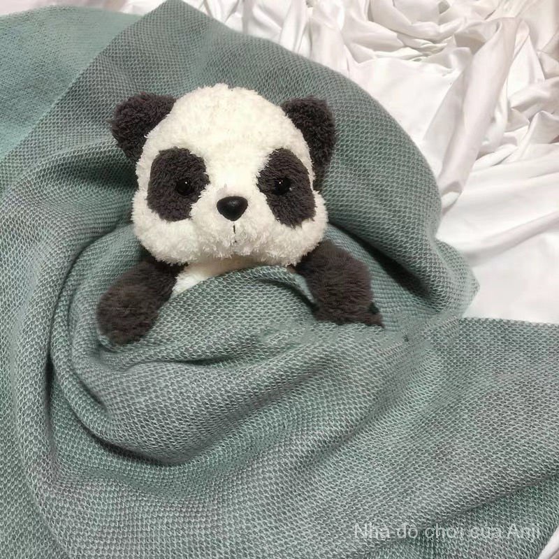 Thú Nhồi Bông Hình Gấu Trúc / Khỉ / Thỏ / Gấu Trúc Mềm Mại Phong Cách Hàn Quốc Cho Bé Gái