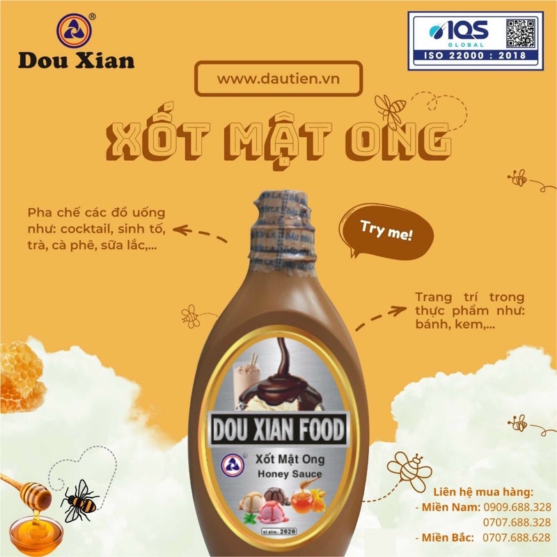 xốt 700g mật ong dowxian