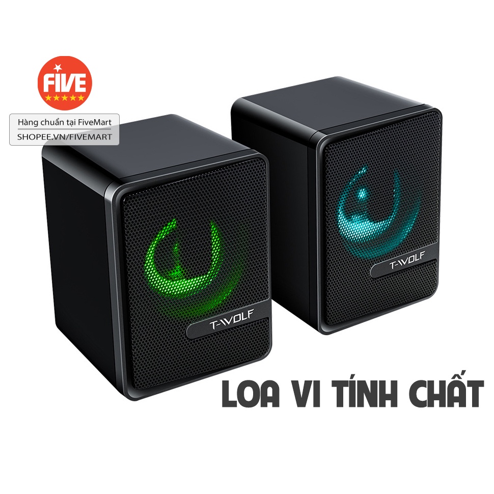 Loa vi tính có dây âm thanh 4D sống động thiết kế đẹp có LED ấn tượng
