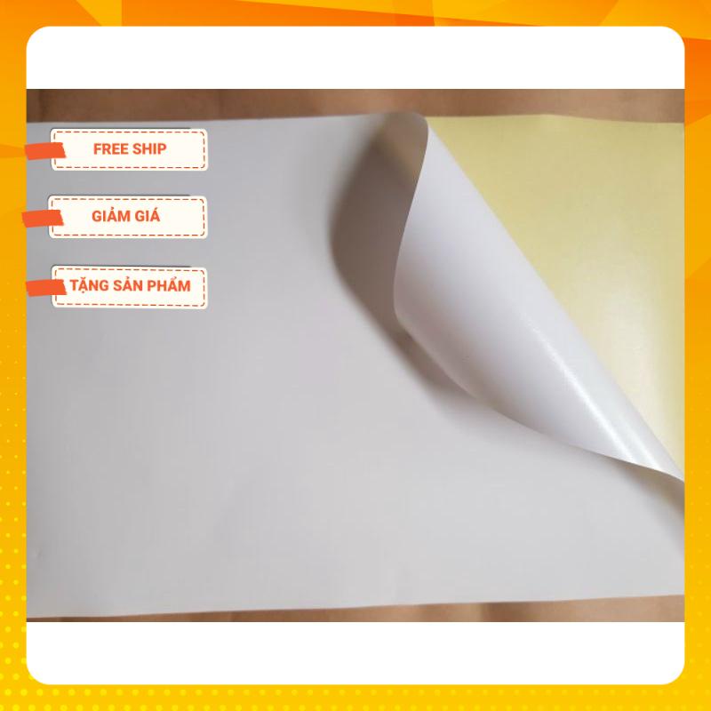 Decal đế vàng A6 100 tờ / tập
