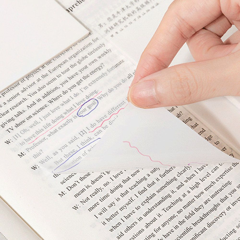Giấy ghi chú trong suốt đơn giản tiện dụng cho văn phòng/ trường học