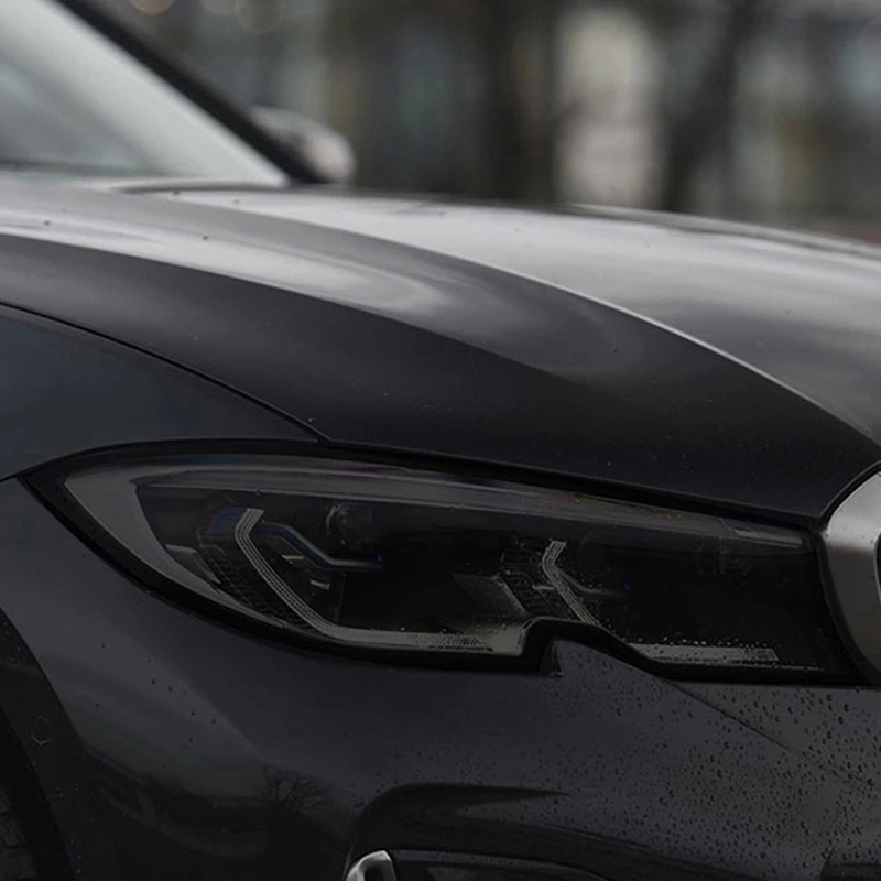 Miếng Dán Bảo Vệ Đèn Pha Xe Hơi Bằng TPU Màu Đen Cho BMW 3 Series G20 G21 2019 2020 2021 d