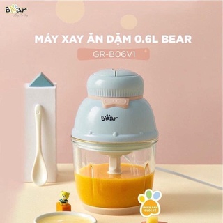 Máy xay đa năng xay thức ăn dặm bear hình nơ cho bé - 0.6l