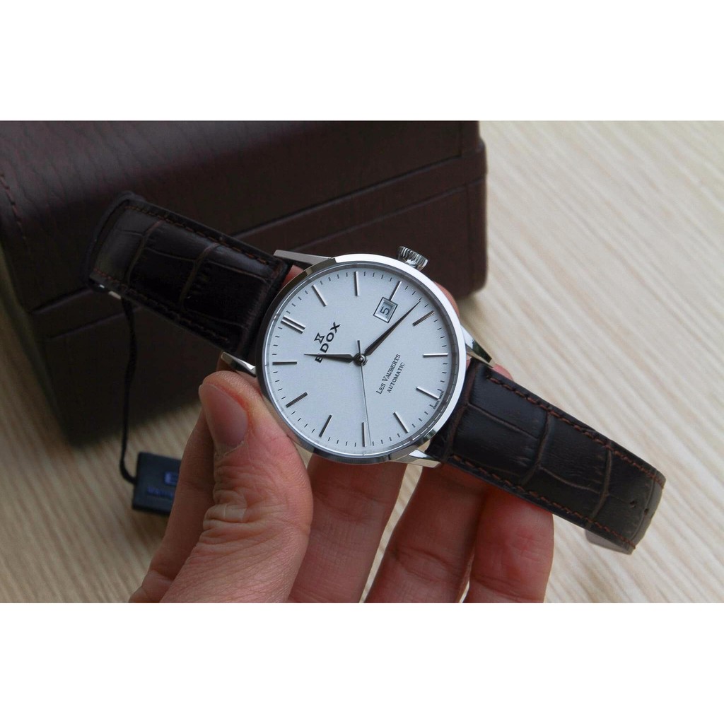 Đồng hồ nam chính hãng Edox 80081-3-AIN - máy cơ tự động Thụy Sĩ - Kính Sapphire