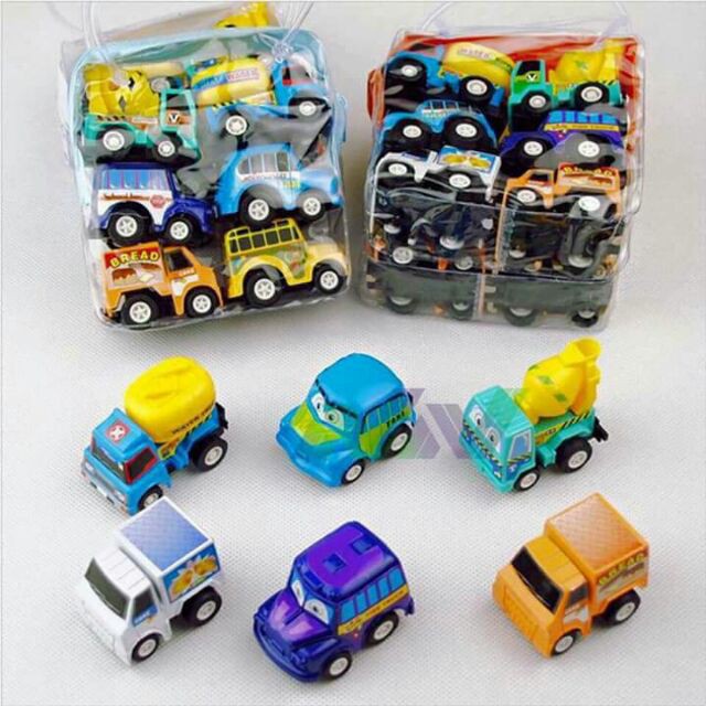 Bộ 6 oto mini cho bé yêu