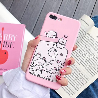 ỐP LƯNG MÈO BÌNH SỮA - ỐP IPHONE DẺO - a128