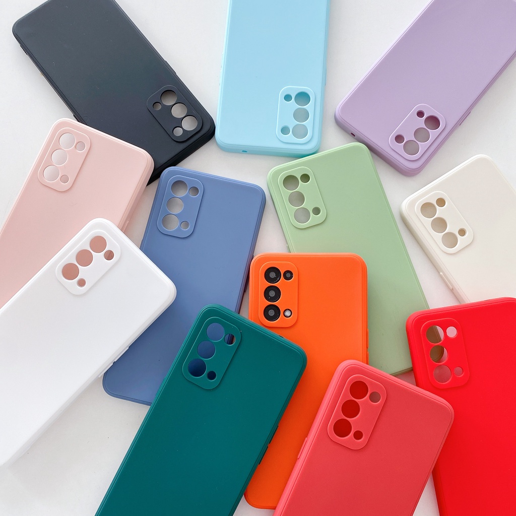 Samsung A52 A12 A32 A51 A71 A31 A50s A30s A20 Candy Color Soft Silicone TPU Full Back Shockproof Cover Case