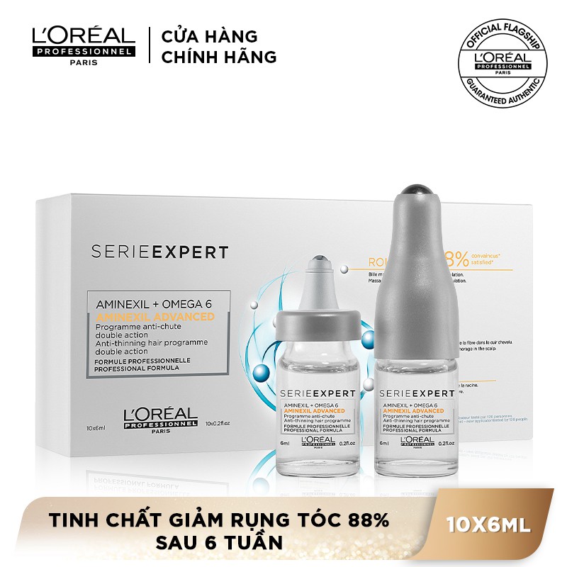 [Mã COSPPD04 giảm 10% đơn 600K] Tinh chất giảm rụng tóc Serie Expert Aminexil Advanced L'Oréal 10x6ml