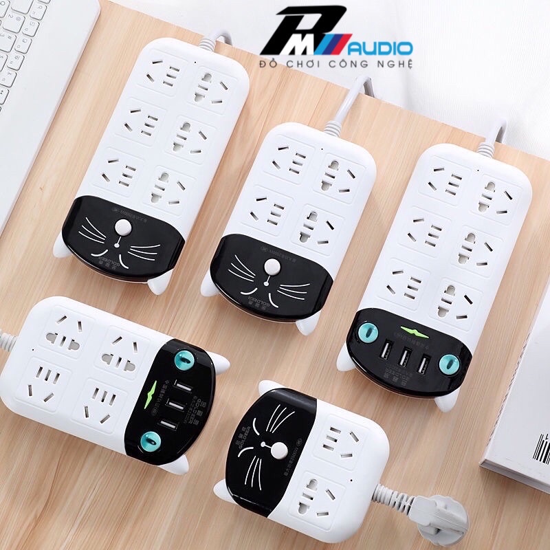Ổ cắm điện thông minh tiện dụng đa chức năng, chống giật,chống cháy nổ kèm giá đỡ điện thoại