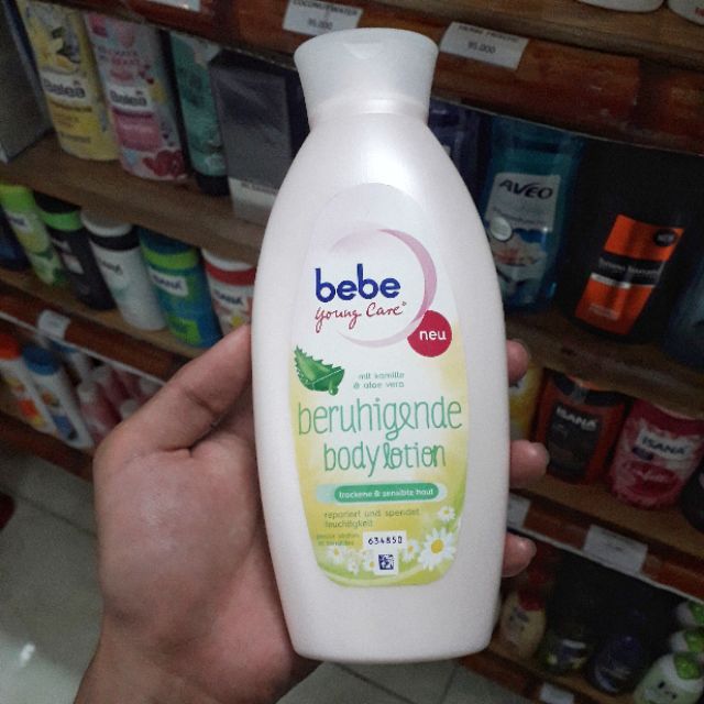 Sữa dưỡng thể bodylotion bebe young care của Đức 400ml