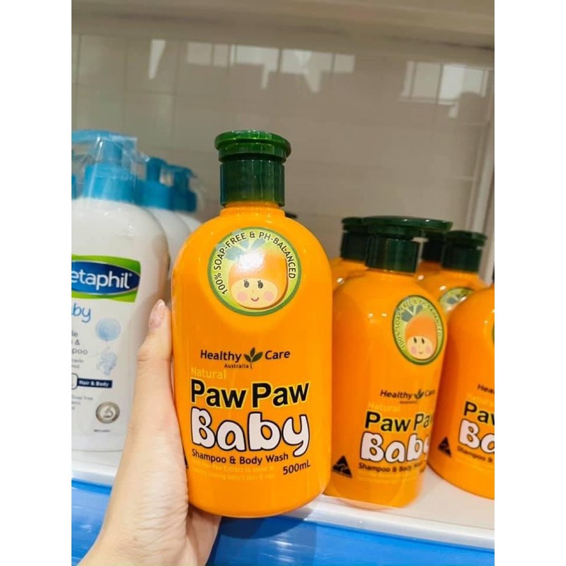 Sữa tắm gội Paw Paw Baby Healthy Care 500ml