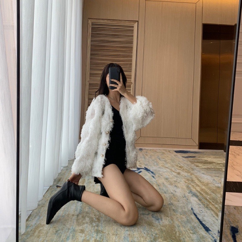 Bốt da cao gót mũi nhọn da cao cấp | BigBuy360 - bigbuy360.vn