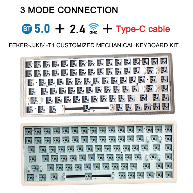Bàn PhíM Cơ Gaming FEKER JJK84 T1 75% Bluetooth 5.0 / 2.4GHz / Có Dây