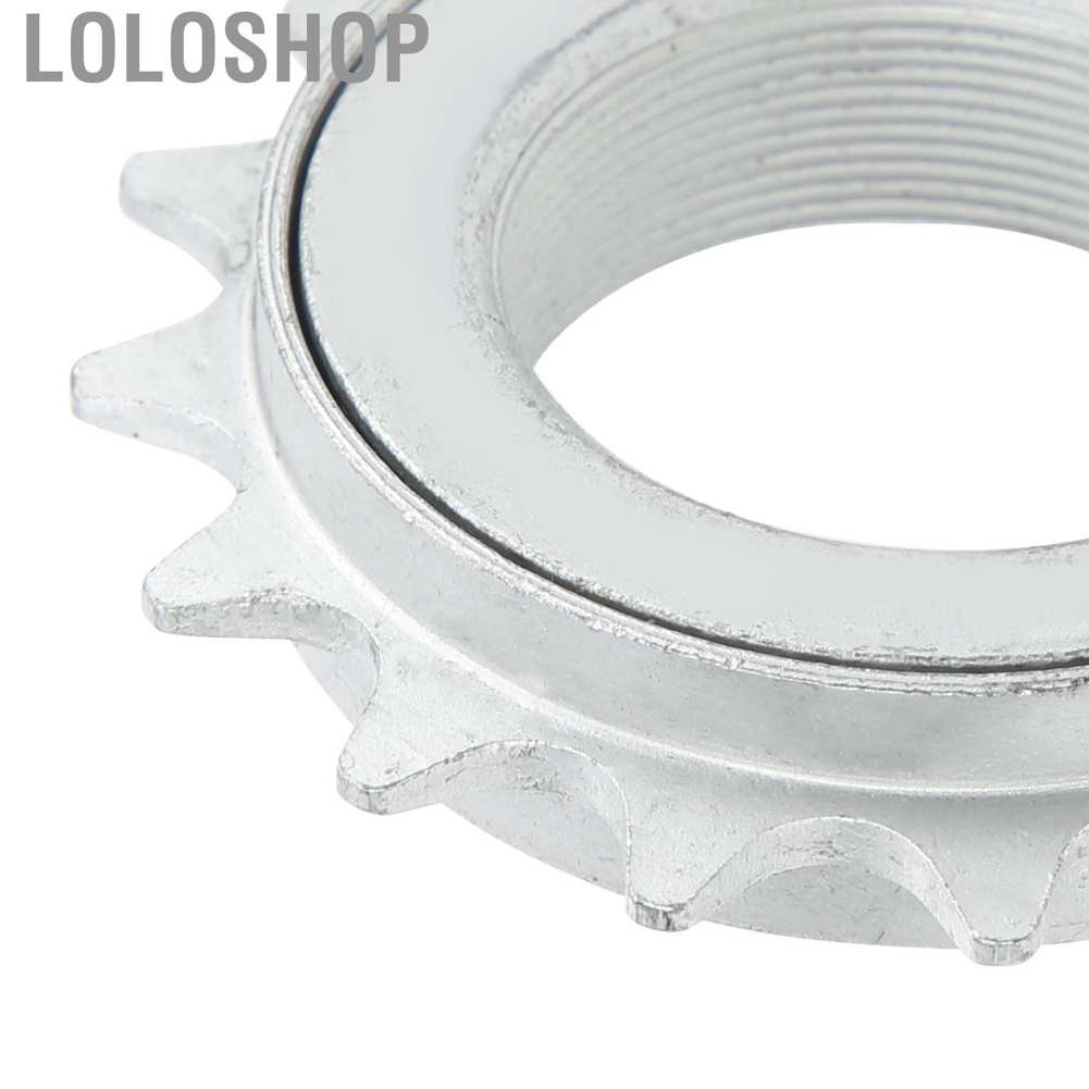 Loloshop 16T Stainless Steel Single Speed Flywheel Bicycle Accessory for Mountain Road Bike