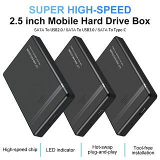 Vỏ Ổ Cứng Sata 2.5-inch Usb2.0 3.0 Type-C 3.1 5gbps