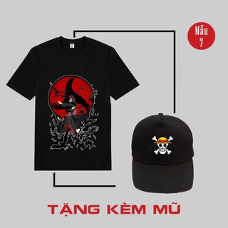 🔥siêu rẻ🔥 bst áo thun naruto one piece kimetsu cực ngầu + tặng kèm mũ / áo siêu rẻ