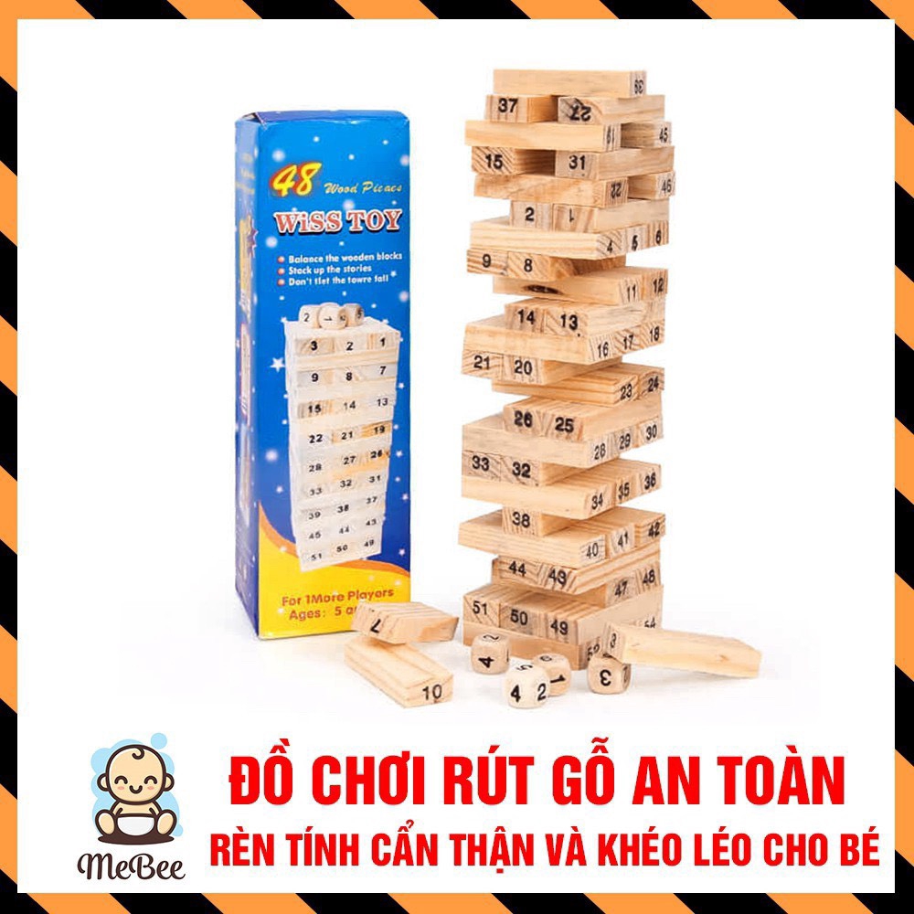 Bộ Chơi Rút Gỗ - tăng khả năng sáng tạo và tư duy logic trong bé