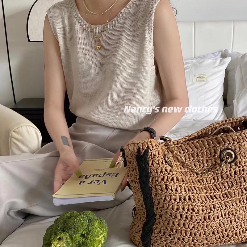 Áo ba lỗ dệt mongtoghi mùa hè