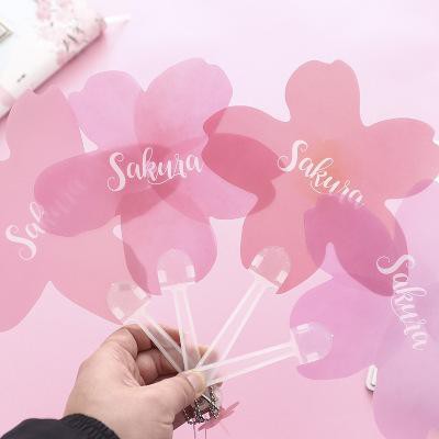 Quạt hologram quạt kim tuyến Q13 quạt cute quạt dễ thương dứa anh đào chó