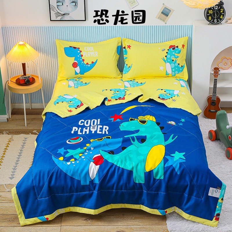 Bộ chăn ga gối cotton tina chăn trần -Luis bedding chăn ga Hàn Quốc(miễn phí bo chun)