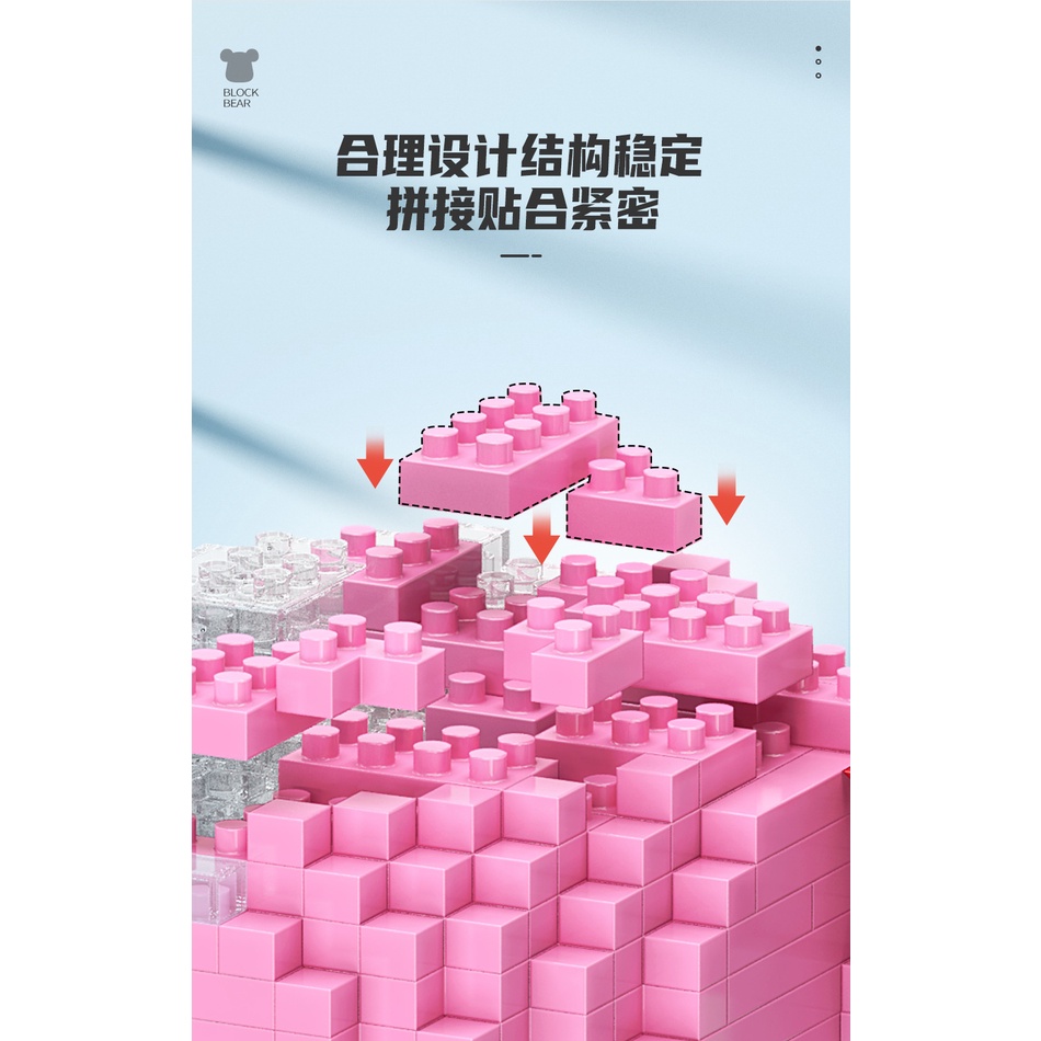 Bộ Đồ Chơi Lắp Ráp Hình Gấu Bạo Lực Độc Đáo