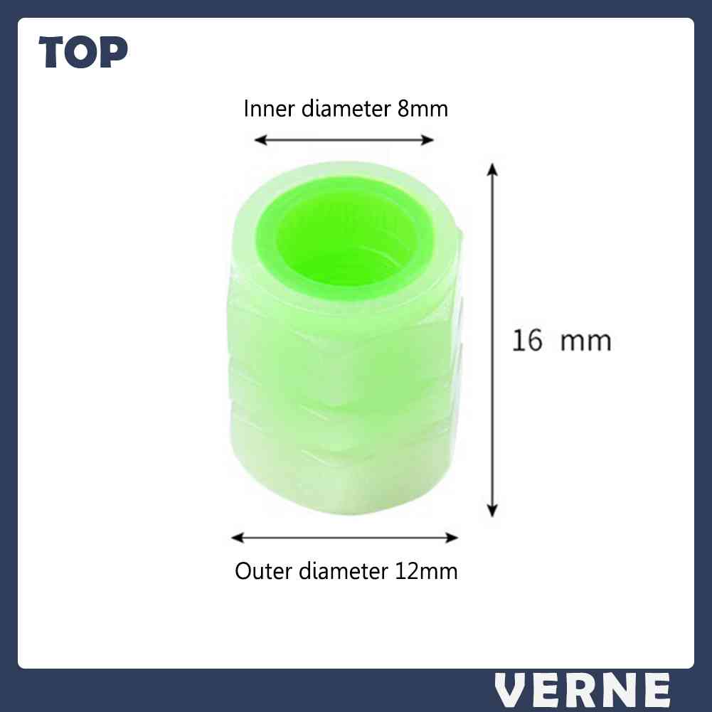 Bộ 4 Nắp Van Phát Sáng VERNE Cho Xe Đạp